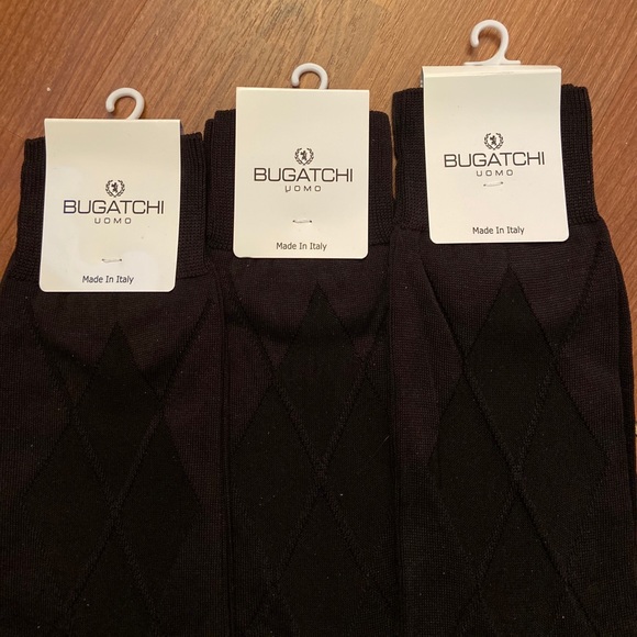 SOLD NWT 3-Pack of Bugatchi Dress Socks - Black - Picture 2 of 4